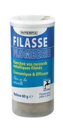 Les produits   Accessoires étanchéité - Filasse de plomberie  Interfix 80g